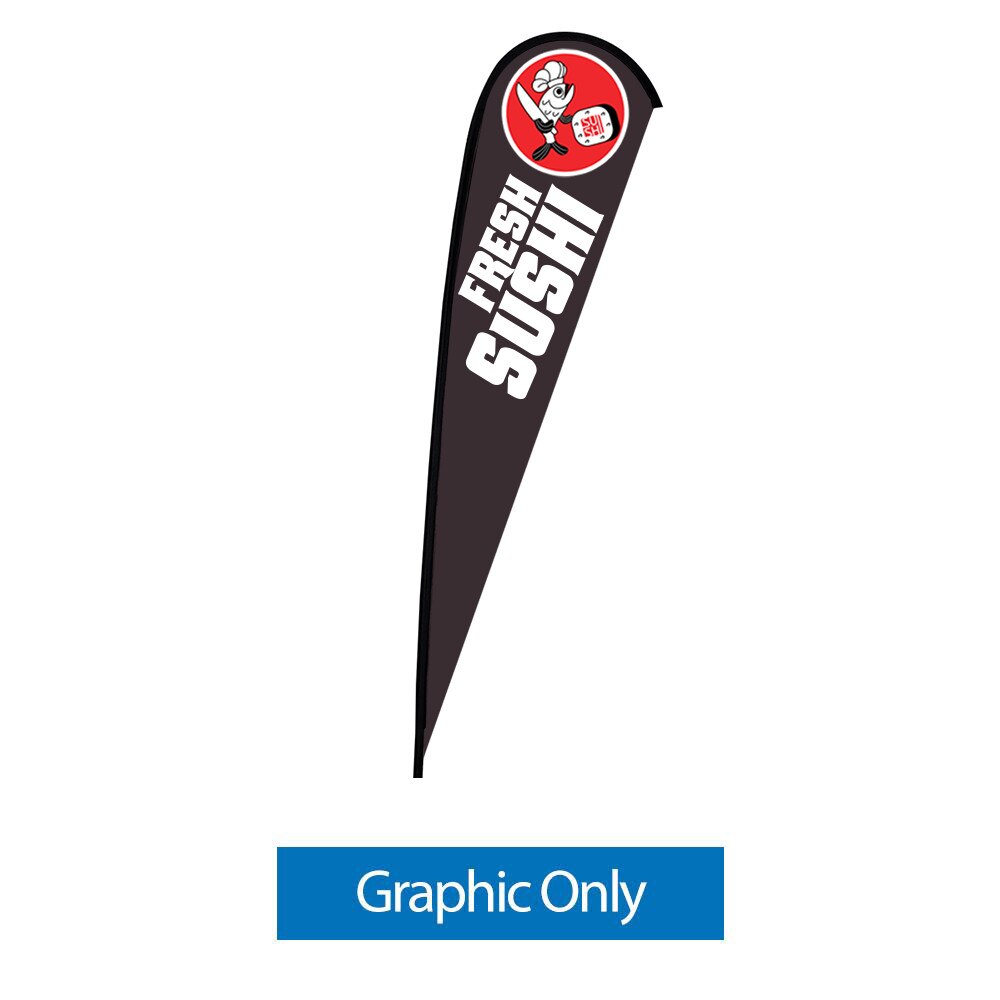 15 ft. X-Large Sunbird Flag — Single Sided Graphic Only / Spike Base